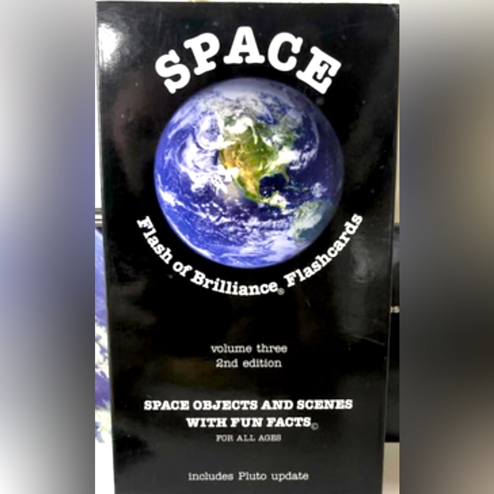 Flash of Brilliance Store Outer Space Flash Cards Super Thick Durable Fun Facts